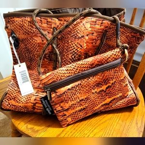 NWT Simply Southern Neoprene Beach Bag